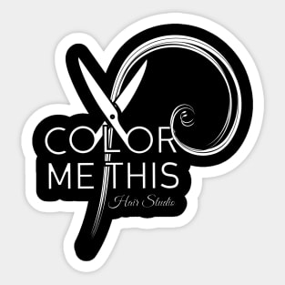 Color Me This - White Sticker